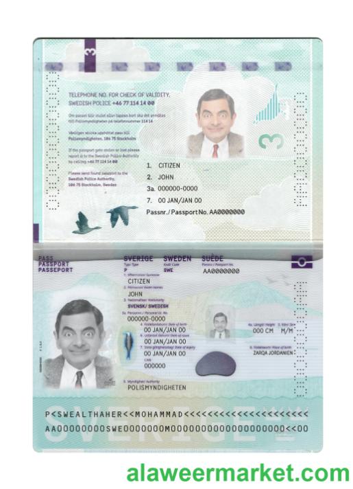 Sweden passport new 2022-present